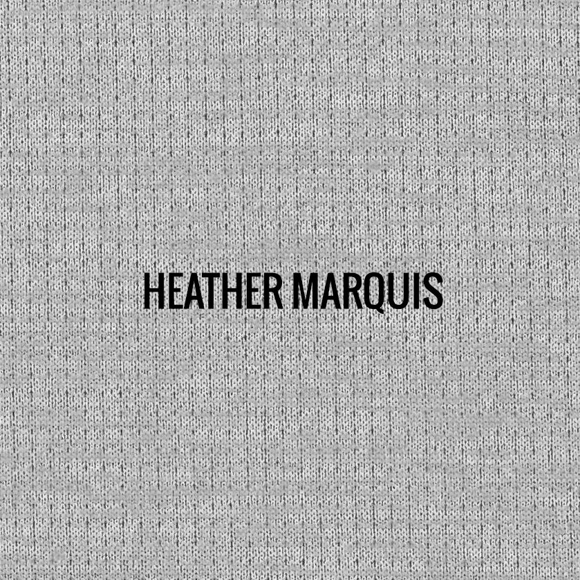 "HEATHER MARQUIS" I Shirt Fabric I Breathable performance fabric. Petite square graphic mesh fabric now available in heather look. Smooth against the skin. 100% Performance Poly
